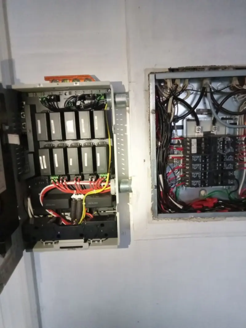 Electrical panel upgrade completed for Indoor Lighting Installation in Temple